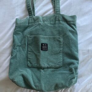Urban Outfitters Sage Corduroy Tote